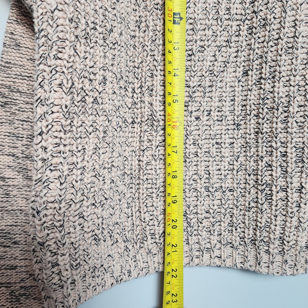 Forever 21 Marled Knit Crewneck Long Sleeve Pullover Sweater Pink Black Large - Picture 7 of 10